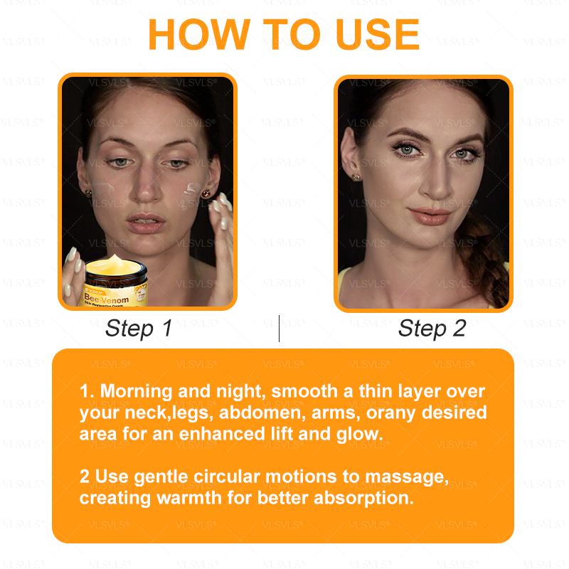 VLSVLS® 𝘽𝙀𝙀 𝙑𝙀𝙉𝙊𝙈 𝑺𝒌𝒊𝒏 𝑹𝒆𝒔𝒕𝒐𝒓𝒂𝒕𝒊𝒐𝒏 𝑪𝒓𝒆𝒂𝒎 –🌸 Anti-aging,Hydrating, Skin Repair, Even Tone, Acne and Dark Spot Treatment, Wart and Mole Removal, Psoriasis Relief